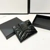 Genuine Leather Letter Card Holder Designer Bag Purse Men Women Wallet Card Banknote Slots Fashion Coin Purse 3 Style Wallets