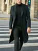 Mens Woolen Coat British Overized Long Reversible Men Winter Overcoat Jacket Clothing Windbreaker Blazer Selling 240306