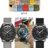 Watches Hot Sale Original Brand with Original Box Moon Watches for Mens Plastic Case Watch Chronograph Explore Planet AAA Male Clocks