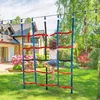 Rete da arrampicata da 1,85 m per bambini Scala portatile Poliestere Ninja Cargo Net Warrior Percorsi a ostacoli Altalena Set Outdoor Treehouse 240318