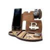 Racks Multifunction Wooden Bedside Organiser Wood Phone Docking Station Key Holder Wallet Stand Watch Organizer Valentines Gifts