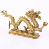 Skulpturer Tolv Zodiac Auspicious Copper Bronze Dragon Pendulum Feng Shui Decorations Home Office Qinglong Good Luck Dragon Decoration