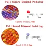 Стич DIY 3D Diamond Emlemdery Pattern Красная и белая орхидея живопись картин