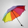 우산 20pcs/lot colorf 3 배 폴딩 FAL Rainbow Rainy Telescopic Umbrella Drop Delivery Home Garden Housekeeping Organization Rai DHGSW