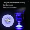 Storage Bottles LED Cup Holder Lights Light Up Coasters With 7 Colors Luminescent Interior Decoration Atmosphere USB Charging Mat