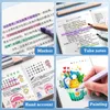 6pcsset Doppelkopf -Highlighter Kawaii Stationery Art Marker Highlighters Student Pen Color Gel Pen 240320