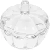 Förvaringsflaskor glas burk pumpa kapsel godishållare med lock smycken hushåll dekor containrar skafferi