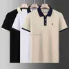 Chemises de polos pour hommes Luxury Italie Mens Designer Vêtements à manches courtes T-shirt Summer Men's Polo Collar Pure Coton Polon à manches courtes Polo Fashion Tee