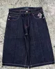 Summer Casual Denim Men Street Punk Hip Hop Cross Druku