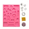 Baking Moulds Cookie Candy Button Silicone Mold Fondant DIY Cake Resin Ornaments