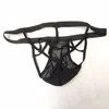 Cuecas sexy homens sissy jockstrap briefs ultra-fino malha respirável roupa interior sem costas bolsa tanga transparente biquíni calcinha erótica