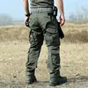 Pantalons tactiques Hommes Intruder Militaire Multi-poches Pantalons de combat résistants à l'usure Pantalons de combat imperméables en plein air Armée Cargo Joggers h0qY #