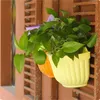 Vasi in resina plastica per stoccaggio dell'acqua, cesto appeso a parete, vaso da fiori, decorazione per il giardino di casa