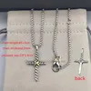 Women Chain Punk Gothic X For Cross Men Pendant Clavicle Designers Necklace Choker Necklaces Aesthetic Luxrury Jewelry Bijoux Party Gift