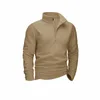 tacvasen Quarter-Zip Pull Tops Hommes Col Roulé Polaire Sweats Casual Chaud Pull Athlétique Course À Capuche Sport Chemises H1X5 #