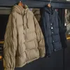 Maden 2023 Winter Neue 90% Weiße Ente Daunenmäntel Breite Steppnaht Mit Kapuze Daunenjacken Herren Warme Leichte Gepolsterte Jacke x5cP #