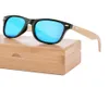 ECO Friendly Bamboo Products Wholale Custom Unisex Retro Mirror Wooden Bamboo Sunglass 2021 Bamboo1579413