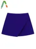 Aderindo cor sólida saia shorts feminino traf shorts de cintura alta para mulheres skort shorts y2k streetwear casual begie shorts chique 240318