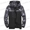 Vestes pour hommes Hommes Casual Bomber à capuche Veste Coupe-vent Printemps Automne Mince Camouflage Sweats à capuche Hommes en plein air Jeunesse Mode Hommes Top T240326