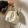 Designer Luxury fashion Tote bags Handheld Folded Cloud Bag 2024 New Fresh and Sweet Single Shoulder Crossbody Womens Bag
