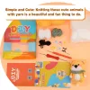 Knitting Cute Corgi Crochet Starter Kit DIY Yarn Hand Knitting Plush Doll Easy for Adults Children Includes Yarn Hook Crochet Accessories