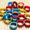 Ringe, 50 Stück, gemischte Farben, Taubenbein, Geflügel, Taube, Vogel, Papagei, Clip-Ringe, Band, Fußring, Taubenbedarf, Vogelgeräte, Lovebirds-Schild