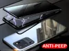 Anti Peeping Privacy Tempered Glass Magnetic Falls för Samsung Galaxy S21 S20 FE Plus Ultra S10 S8 S9 Obs 20 10 9 Cover8290171