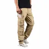 2023 Pantalon cargo Hommes Combat Travail Militaire Salopette Droite Tactique Lg Pantalon Multi-Poche Baggy Casual Cott Slacks Pantalon G10A #