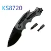 Wyższa jakość 8720 SHUFFE II DIY Multi-Funting Nóż 2.4 "Czarne kropla Blade GFN Uchwyty na zewnątrz narzędzia do polowania na narzędzia 9000 7200 7550 7600 7500