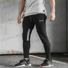 Herrbyxor 2023 Nya män Sweatpants Gym Fitness Sport Pants Bodybuilding Joggers Workout Trousers Men Zip Pocket Bomull Pencil Pants Men T240326