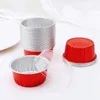 Baking Moulds Dessert Cups With Lids Aluminum Foil Mini Cupcake Liners Muffin Disposable Holder