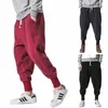 Calças masculinas pretas vermelhas hip hop streetwear fi jogger harem calças homem casual moletom calças masculinas tamanho grande 5xl n27n #