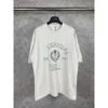 Desginer Balanciatess T Shirt Baleciaga Prawidłowa wersja SS23 Paris B Strona główna XXXL Made Stare Wash Pszeniczne Koszulka z nadrukiem Krótkie rękawy dla mężczyzn i kobiet