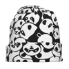 ベレー帽Oh Panda Bearかわいい動物ボ​​ンネットハットニットクールな屋外の頭蓋