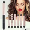 Curling Irons 5 em 1 Profissional Cabelo Ferro Cerâmico Triple Barrel Curler Onda Waver Styling Ferramentas Styler Wand 231101 Drop Delivery Pro Dhhli