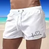 Schnell trocknende Herren-Strandstämme Surf-Schwimmfi-Sommer-Gymnastik-Hosen Tasche lüften Schwimmen Fitn Sport-Shorts 2024 d86u #