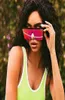 Okulary przeciwsłoneczne duże kwadratowe kobiety design marki podróży z perspektywy okularów lustro damskie kobiety gafas UV4007380857