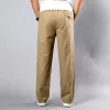 summer Men's Khaki Pants Large Size Straight Fit Big Sizes 5XL Side Pockets Wide Leg Cott Black Cargo Pants Work Trousers Male 53QM#