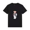 Anime hommes designer coton imprimé ours col rond T-shirt pour hommes lâche manches courtes hommes et femmes chemise vêtements M-3XLTOP