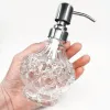 Dispensers Whyou skalle handtvätt flytande tappning tvål dispenser glas kreativ emulsion flaska rostfritt stål press huvud badrum