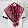 Sjaals Modieus Paisley Print Hoofddoek Dames Haar Sjaal Zijden Hoofdband Bandana Hoofdband Dames 70 * 70 cm Vierkante Hoofdband Q240326