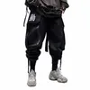 Grote tas overalls ribb mannelijke functi tooling vrouwen/herenkleding Harajuku Hiphop Cargo Broek Jogger Leggings oversized minnaar M2P4 #