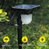 2/4pcs luz solar luz ao ar livre jardim solar alimentado a água impermeável sensor de movimento via paisagem luz spotlight quintal quintal gramado