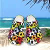 Chinelos coloridos futebol impressão moda interior presentes para os amantes verão antiderrapante durável sandálias casuais chaussure femme