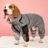 Raincoats Casual Pet Dog Rain Coat Pappa Valpkläder Katt Rainrock Vattentät jacka Utomhus Rainwear Hood Apparel Jumpsuit Pet Supplies Chien