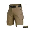 Mens Shorts Men Urban Military Tactical Outdoor Waterproof Wear Resistant Cargo Quick Dry Mti Pocket Plus Size Hiking Pants Drop Deliv Otcj9
