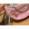 Luxury Designer Bag Women Middle Ages Underarm Chain Handbag Fashion Crossbody Bags Shoulder Pink Purse