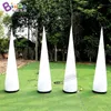 Wedding Party Decorative Inflatable Lighting Lamp Cone Balloons Inflation Lighting House For Advertising Event 5mH (16.5ft) with blower Toys Sports