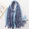 Sarongs Womens Fashion Aztec Cute Floral Tassel Adhesive Shawl Scarf Womens Printed Pashmina Stoll Bag Snold Buvandas Muslim Headband Sjaal 240325