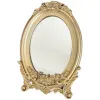 Miroirs Style de palais français rustique cadre de sculpture miroir de Table plateau de miroir doré miroir décoratif pour la maison miroir de maquillage de Table de chambre à coucher